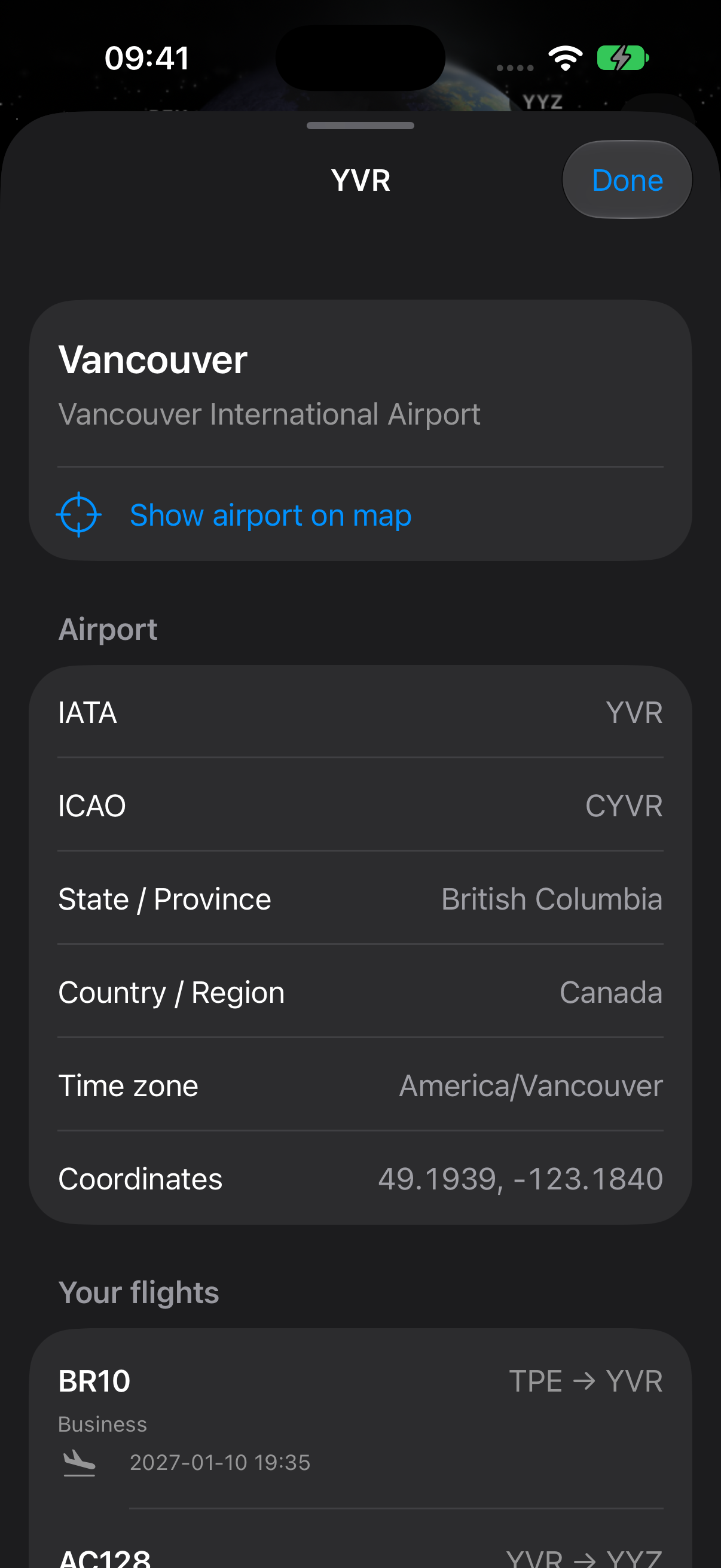 Airport details